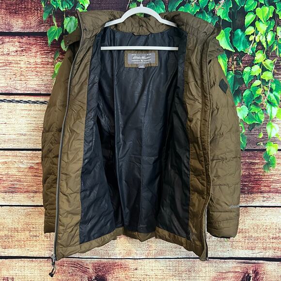 Eddie Bauer Yukon Classic DOWN Jacket Womens Medium Parka Puffer Coat NO FUR - Picture 3 of 8